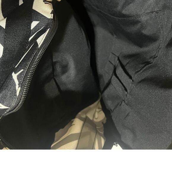 Nike Black & White Medium Size Backpack With Orange Swoosh & Side   Cup Holders - Picture 3 of 6